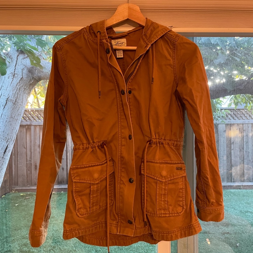 Levi's Brown Utility Jacket with Hood